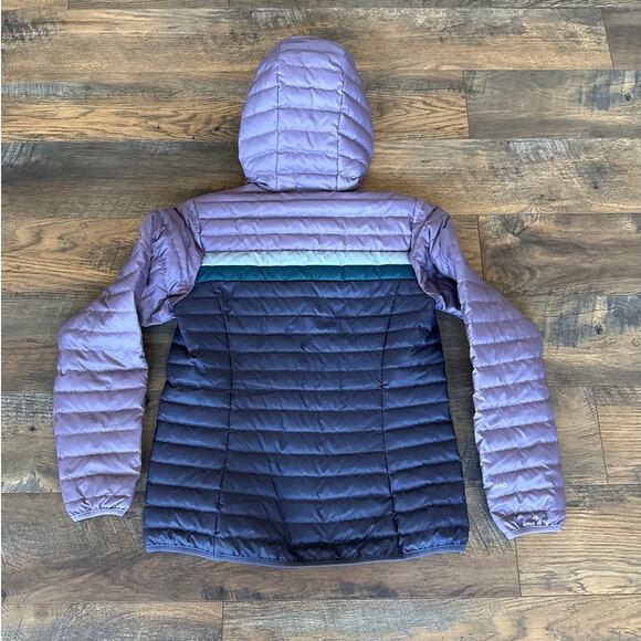 NWOT Women’s EDDIE BAUER Microlight Hooded 650 Fill Colorblock Jacket (S) - Picture 5 of 7